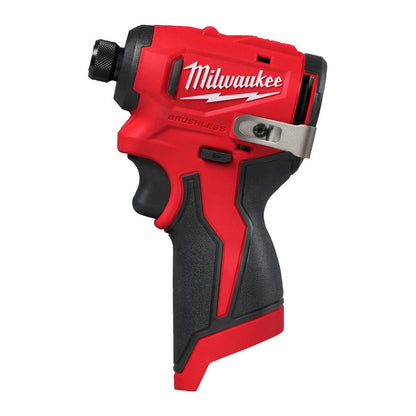 Milwaukee M12BLIDRC-0 12V Brushless Compact Impact Driver with 1 x 5.0Ah Battery Charger & Bag