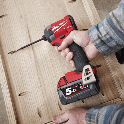 Milwaukee M18FID3-0 18V Fuel Brushless Impact Driver with 1 x 5.0Ah Battery Charger & Empty Tool Box (Without Inlay)