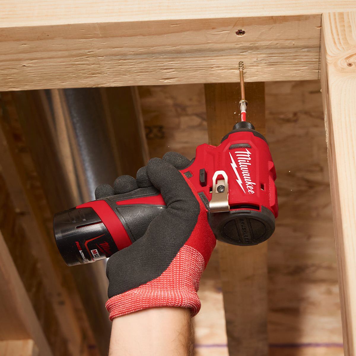 Milwaukee M12BLIDRC-0 12V Brushless Compact Impact Driver with 1 x 4.0Ah Battery & Charger