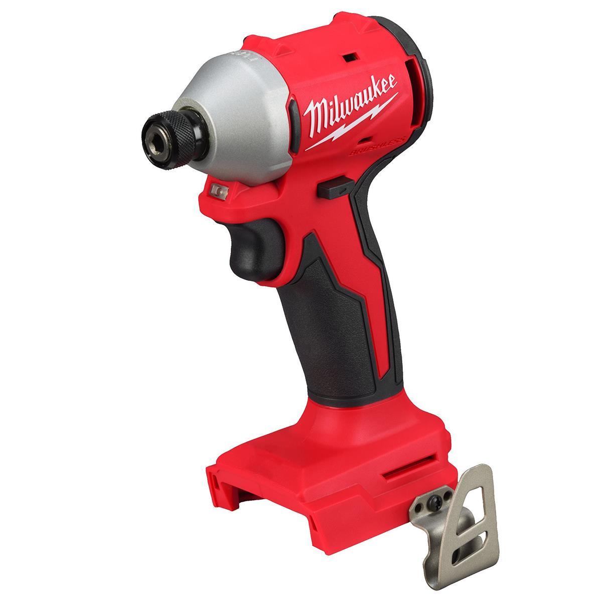 Milwaukee M18BLIDRC-0 18V Brushless 1/4" Impact Driver  with 1 x 3.0Ah Battery Charger & Empty Tool Box