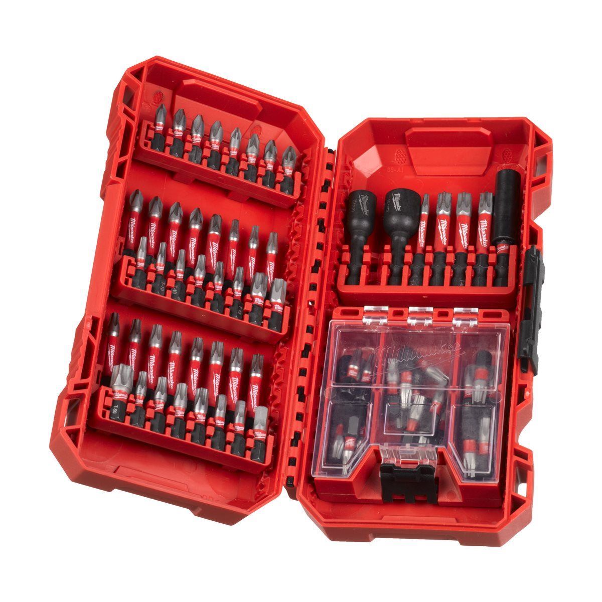 Milwaukee M18FID3100P-502P 18V FUEL Brushless 1/4" Impact Driver with 2 x 5.0Ah Batteries, Charger, Packout Case & Accessories Set 4933499037